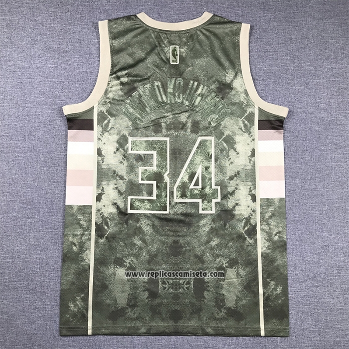 Camiseta Milwaukee Bucks Giannis Antetokounmpo #34 Select Series 2023 Marron